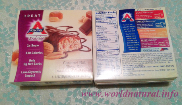 Atkins, Endulge, Caramel Nut Chew